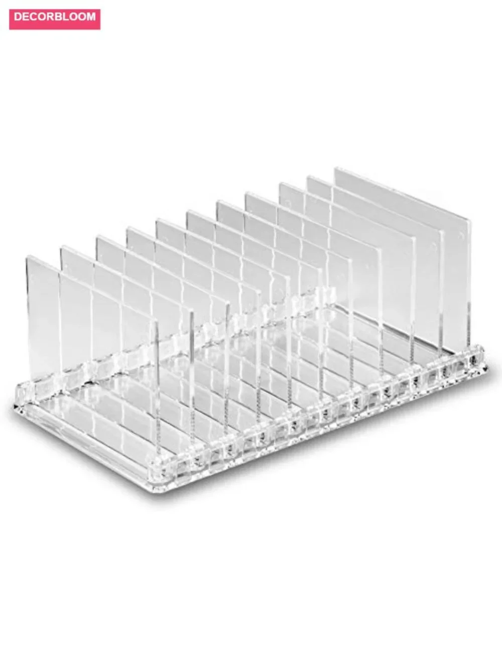 Acrylic Makeup Eyeshadow Palette Organizer With Removable Dividers Vanity